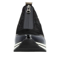 Remonte Women's Wedge Sneaker in black bronze leopard - women's sneaker - view 6
