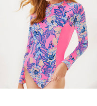 Lilly Pulitzer - Upf 50+ Wynton Rashguard One-piece Swimsuit