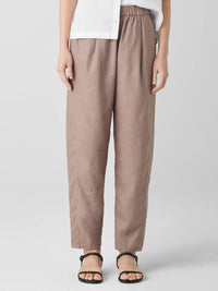 Eileen Fisher - Linen Ankle Pleated Lantern Pant