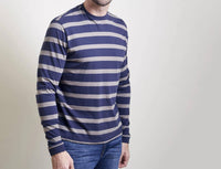 Left Coast Tee - Palisades Awning Stripe Long Sleeve Peruvian Cotton Tee Shirt