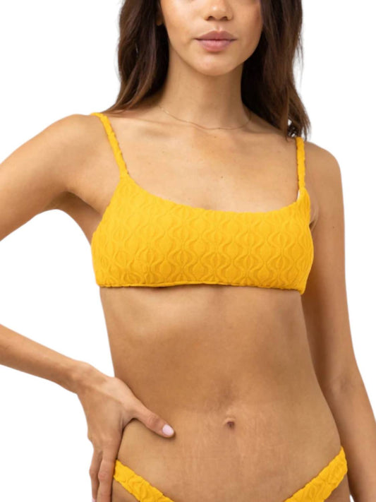 Rhythm. - Ripple Terry Crop Bikini Top