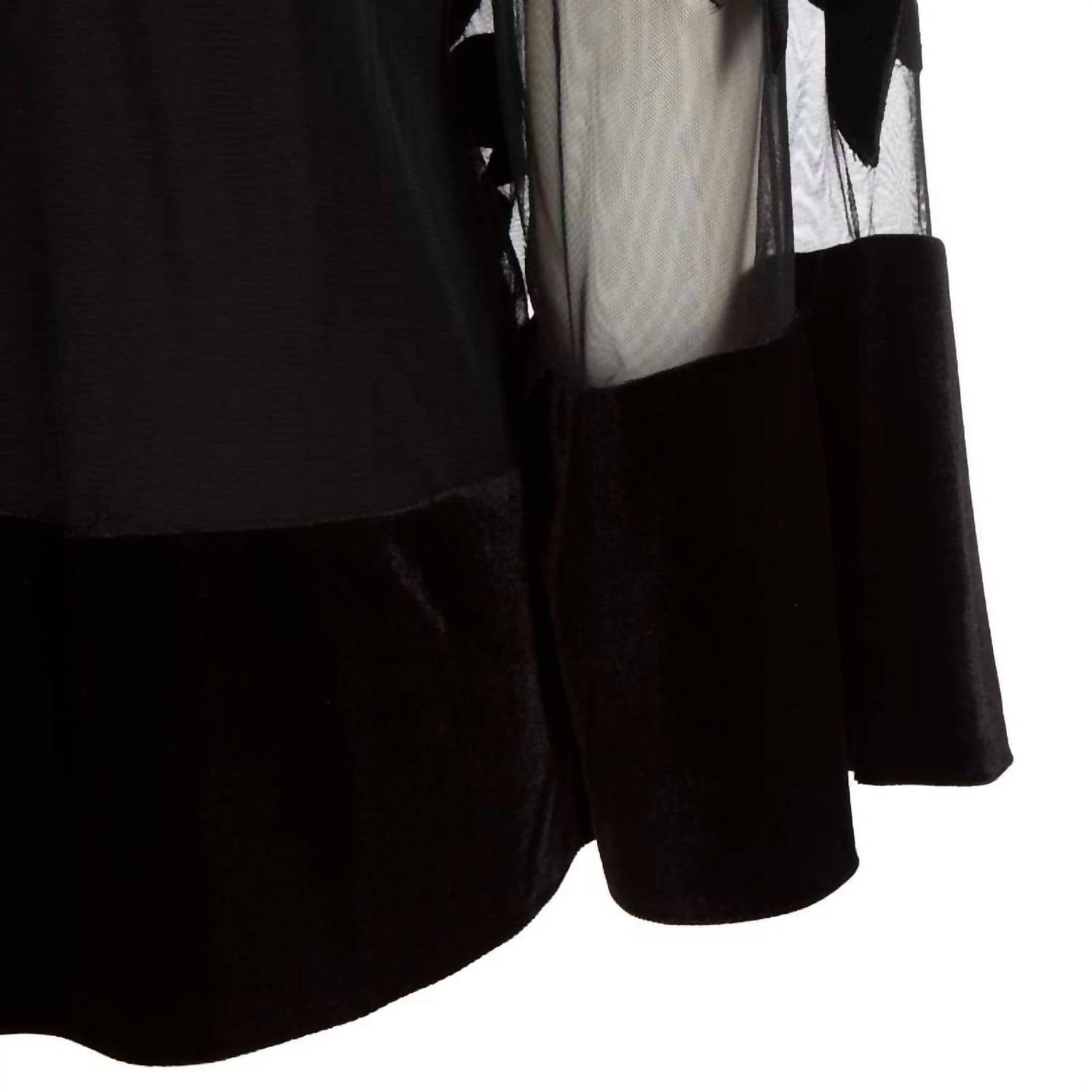 Frank Lyman - Semi-transparent Velvet Insert Top