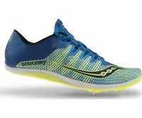 SAUCONY Men's Endorphin 2 Racing Shoe in 3 blue citron - men's shoe