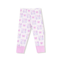 ANGEL DEAR Girls Dear Big Sis Loungewear Set in pink - kids' sleepwear - alternate view