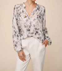 Bella Dahl - Long Sleeve Shirred Raglan Shirt