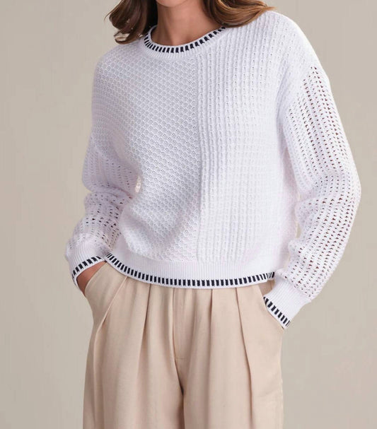 525 America - Woodwind Mixed Knit Crewneck Sweater