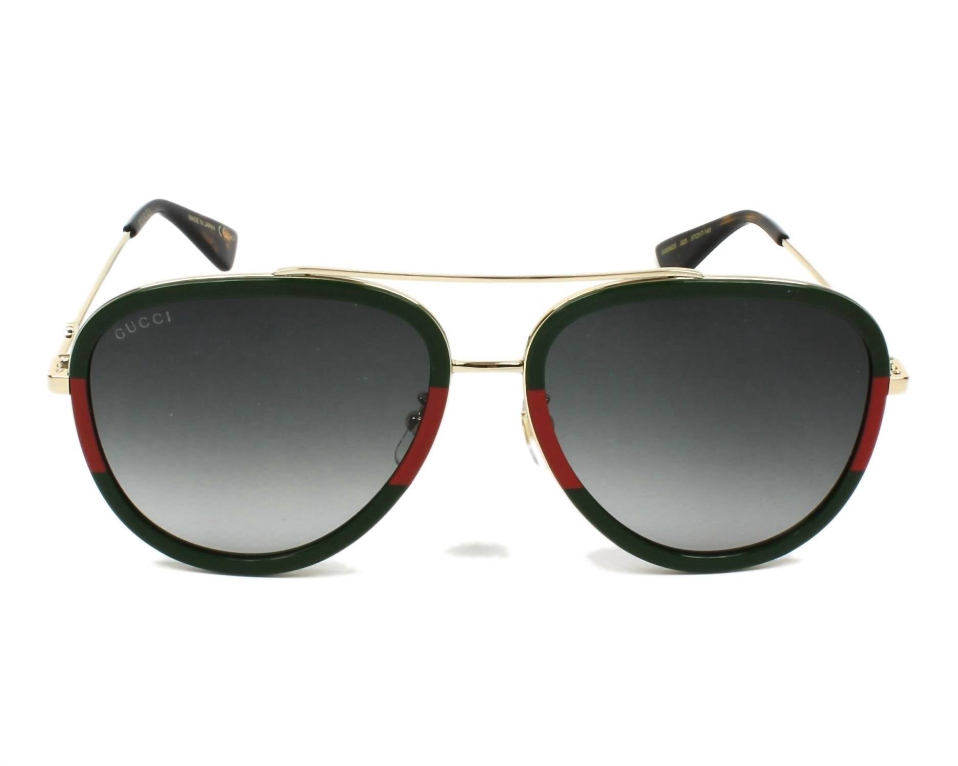 Gucci - Women's Aviator Non Polarized Sunglasses 0062s - 003