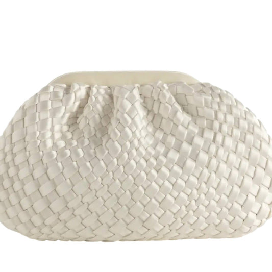 Shiraleah - Women's Medium Woven Clutch