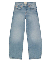 DL1961 - Kids' Lilia Barrel Leg Jeans in light island park - kids' leggings - detail view