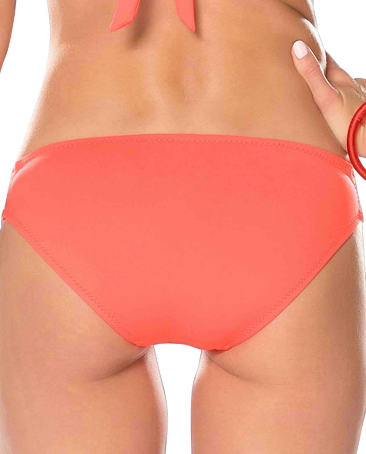 Becca - Women's Electric Current Solid Macrame Hipster Bikini Bottom