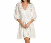 Johnny Was - Eyelet Button-up Dress