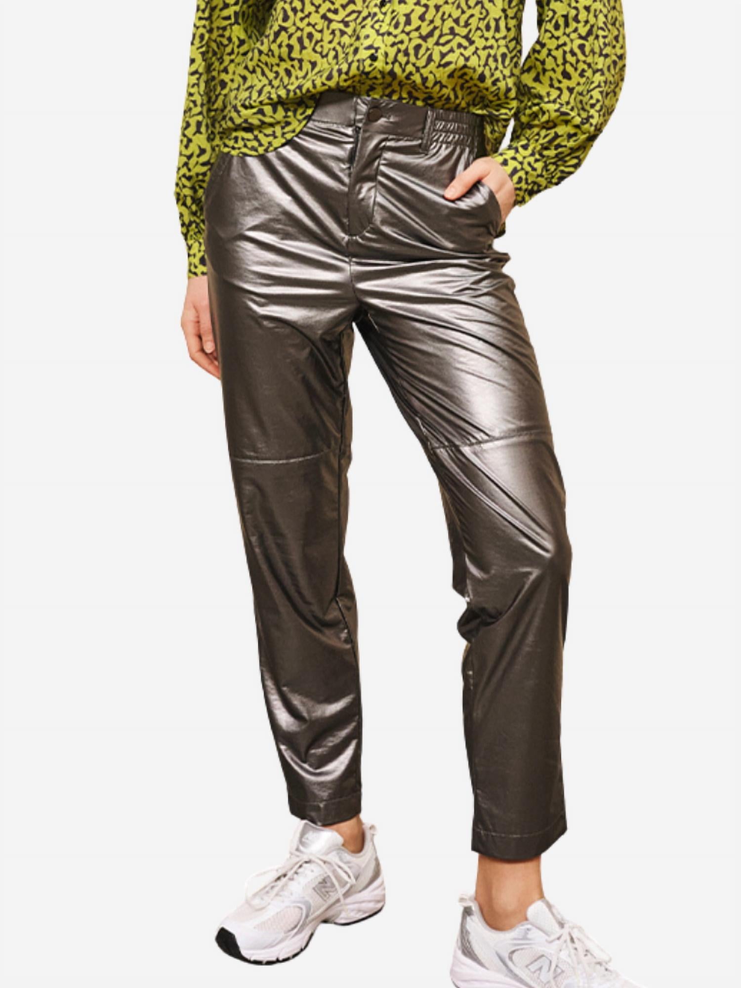 Esqualo - Metallic Pullup Trousers