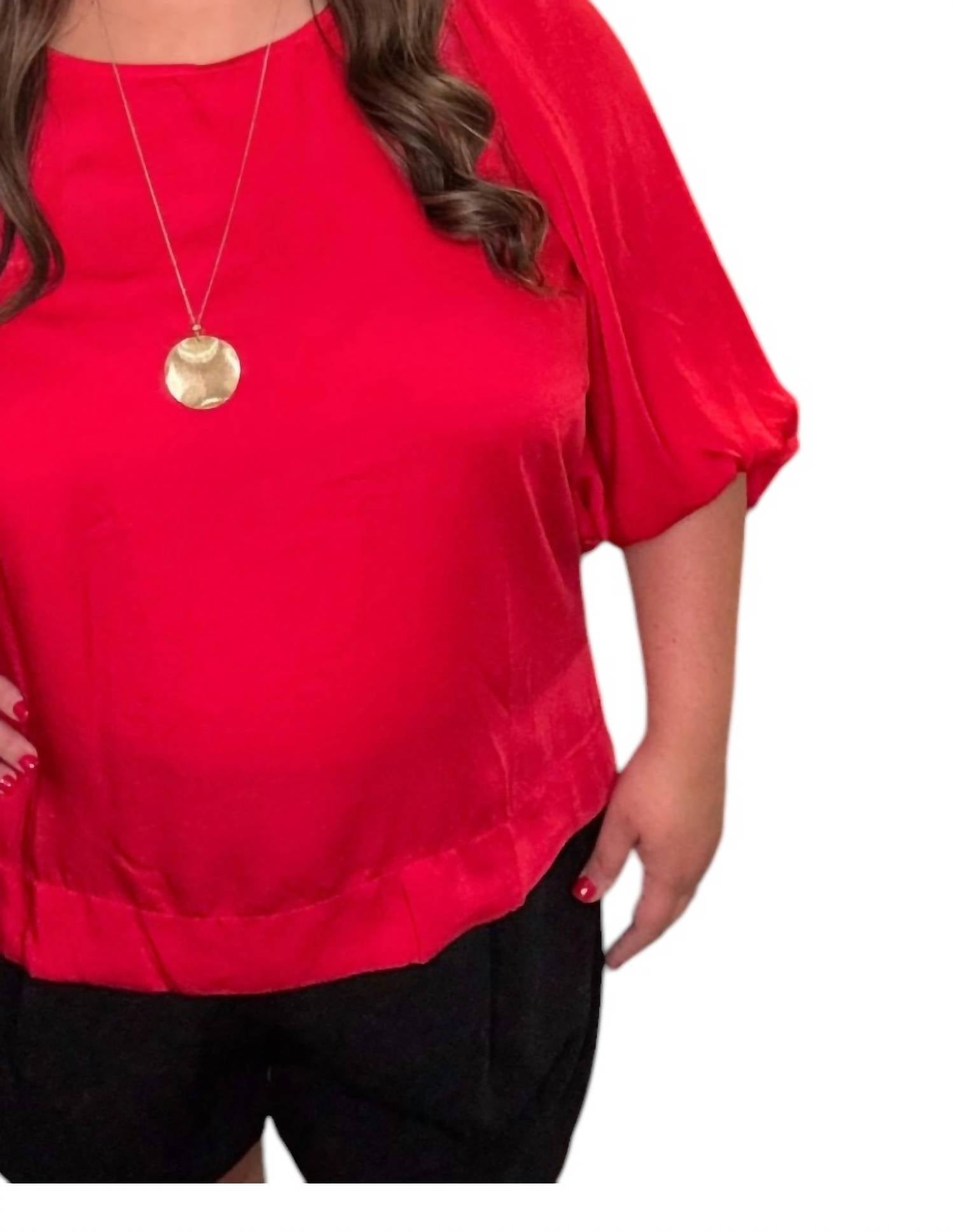 Umgee - Satin Top In Plus