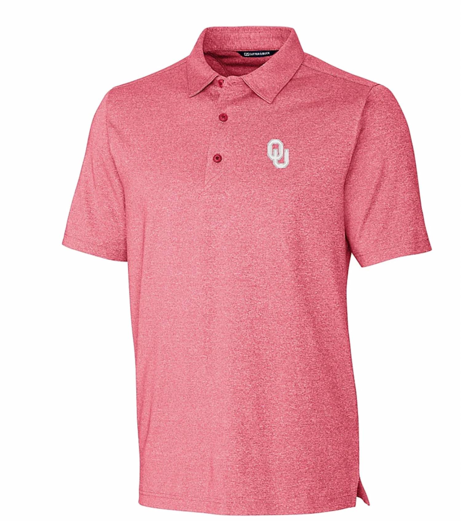 Cutter & Buck - Men's Sooners Forge Heathered Stretch Polo