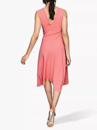 Reiss - Marling Wrap Front Skirt V-neck Midi Dress