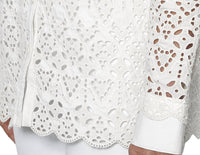 Jodi Rose - Cutouts Button Down Blouse