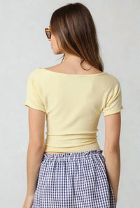 Olivaceous - Angela Boat Neck Tee