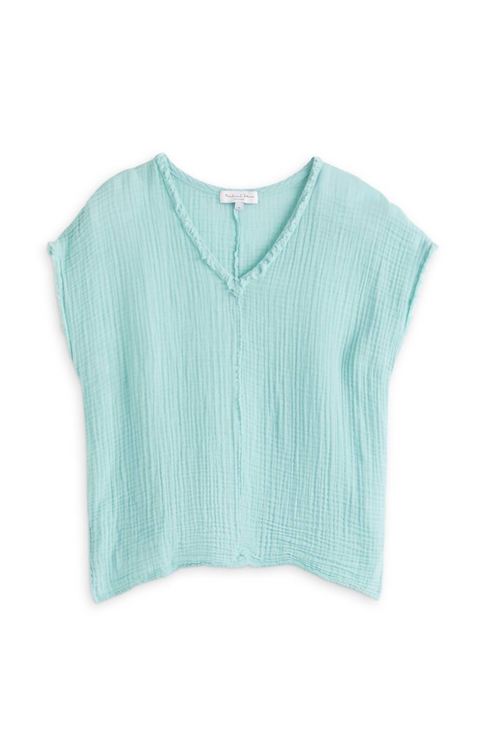 Michael Stars - Women's Draya Gauze V-neck Top