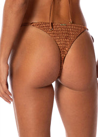 MAAJI Sunflash Bikini Bottom in golden sand - women's swimwear - detail view