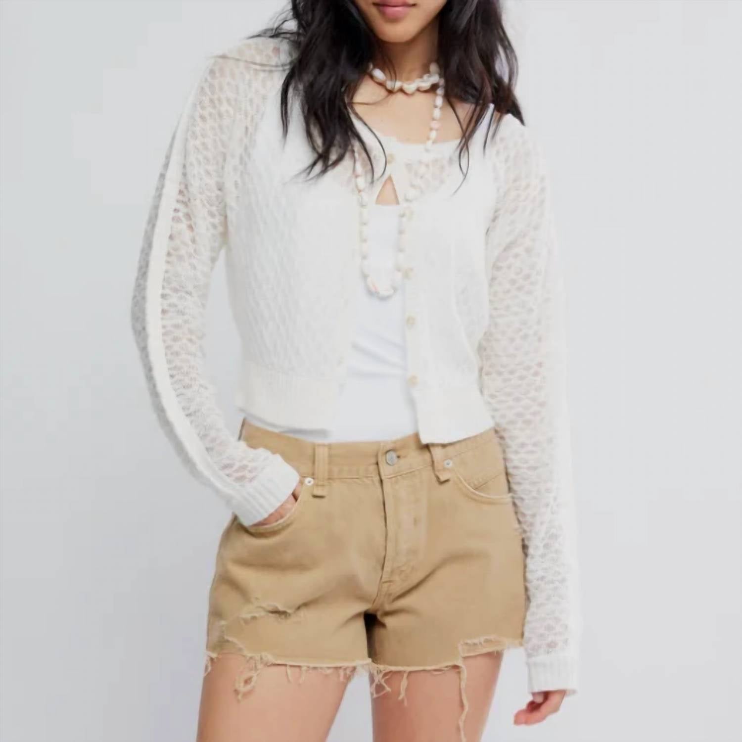 Free People - Maris Fine Gauge Cardigan
