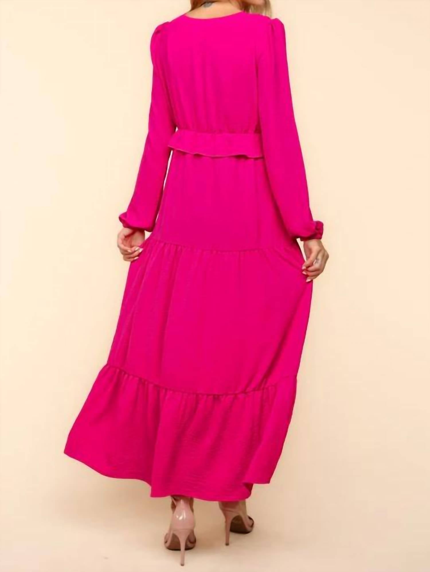 Haptics - Holly Pintuck Midi Dress