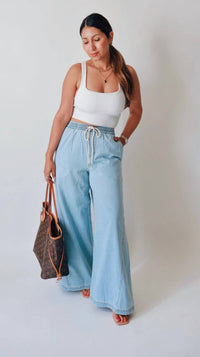 Hersy - Soft Denim Wide Leg Jeans
