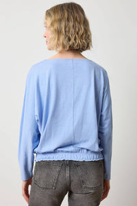 Lilla P - Elastic Hem Dolman Boatneck Top