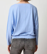 Lilla P - Elastic Hem Dolman Boatneck Top