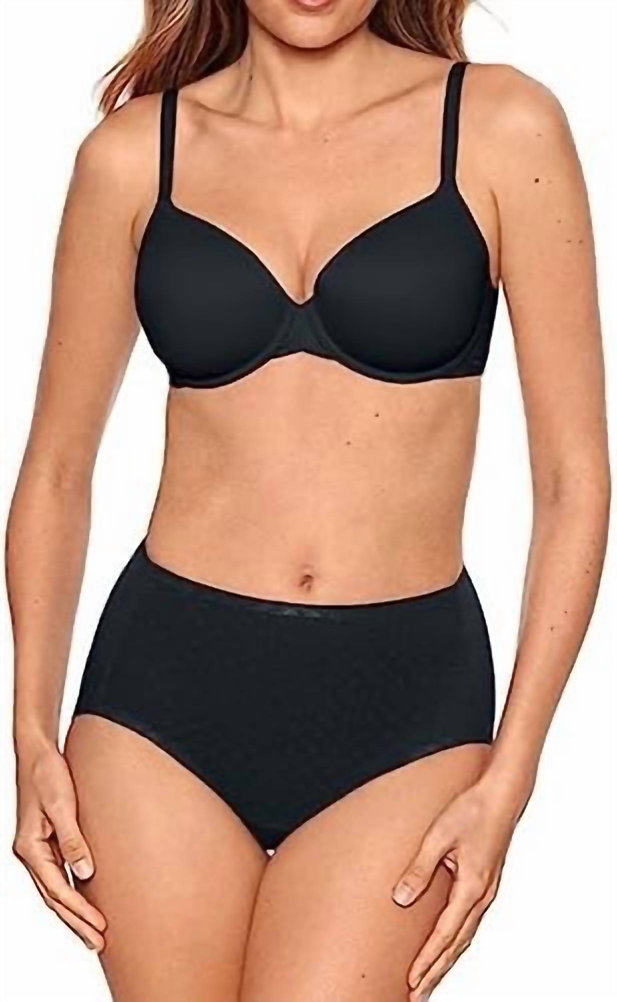 Miraclesuit Light Shaping With Lace Brief in black - women's intimate