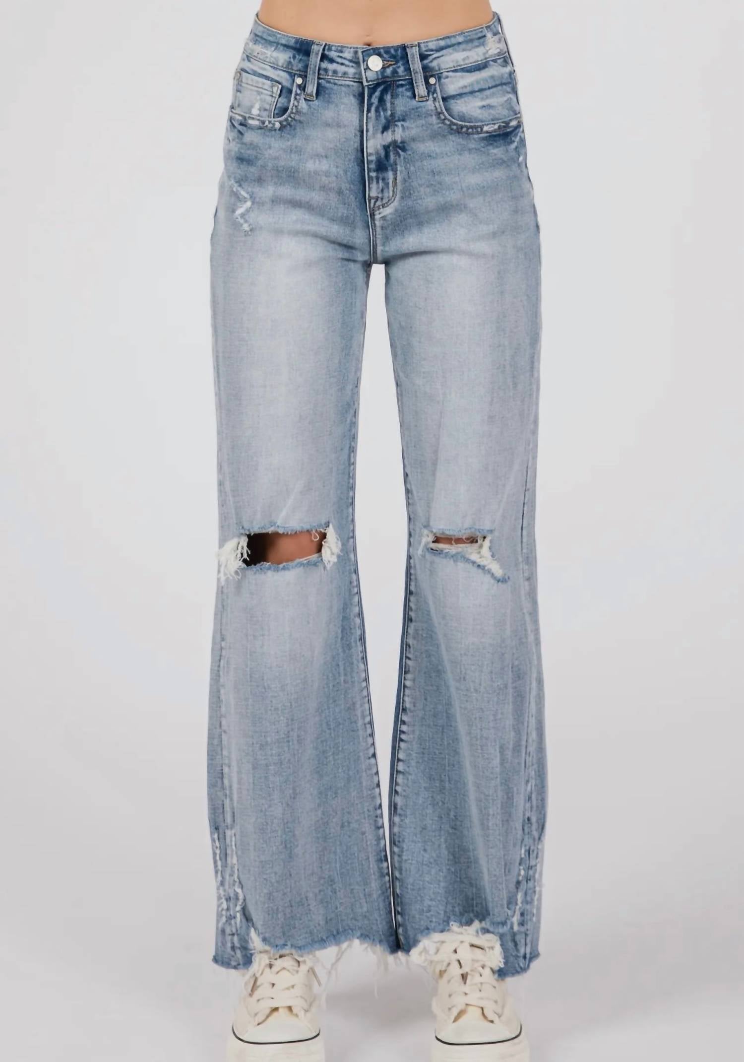 Petra153 - Harper Distressed Vintage Flare Jeans