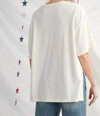 Jodifl - Patriotic Bow Blouse
