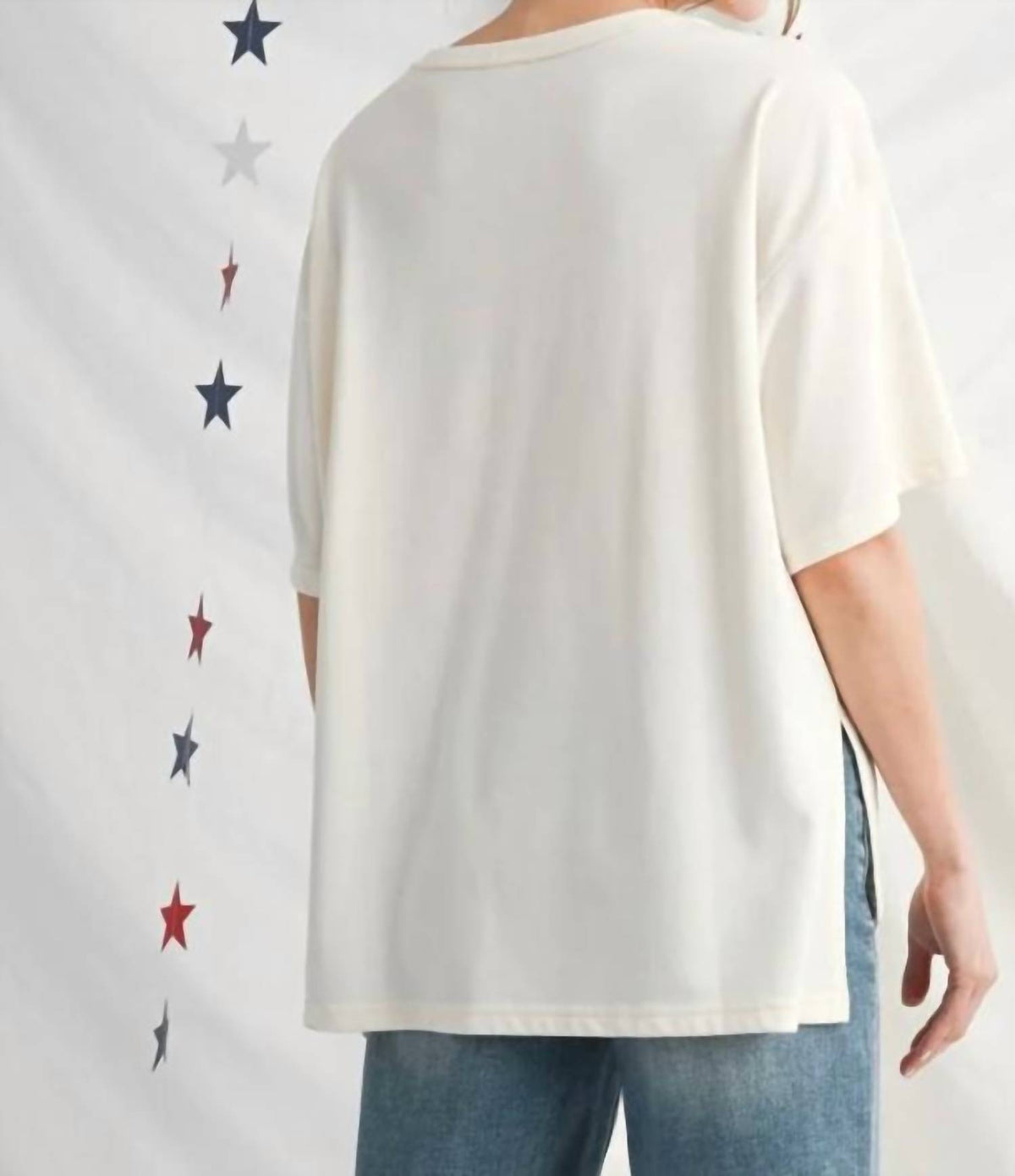 Jodifl - Patriotic Bow Blouse
