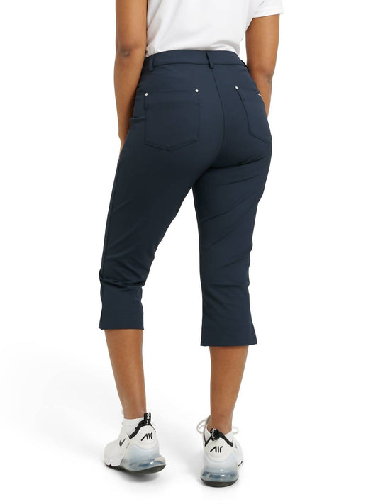 Abacus Sportswear Us - Elite High Waist 4-ways Stretch Golf Capri Pants