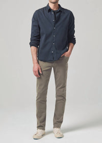 Citizens of Humanity Gage Slim Straight Jeans in stretch twill froth - men's jeans
