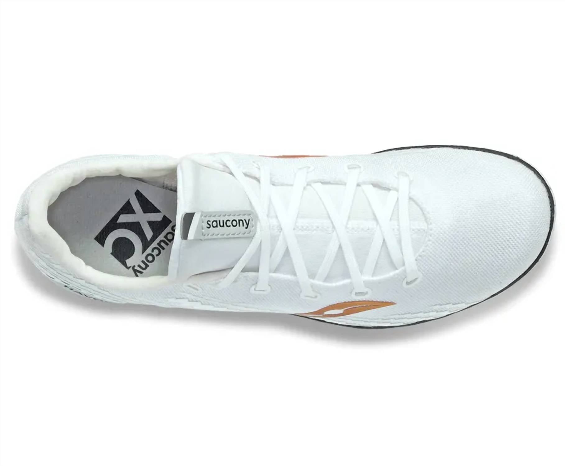 SAUCONY Men's Havok Xc3 Shoe in white - men's shoe - view 4