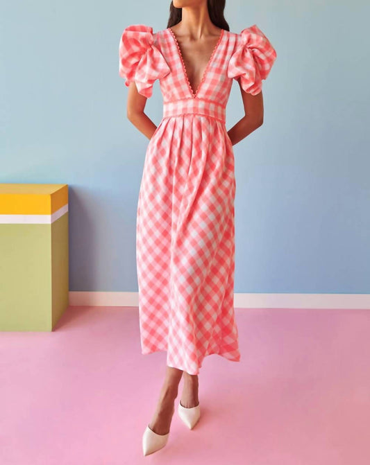 Celia B - Curazao Vichy Midi Dress