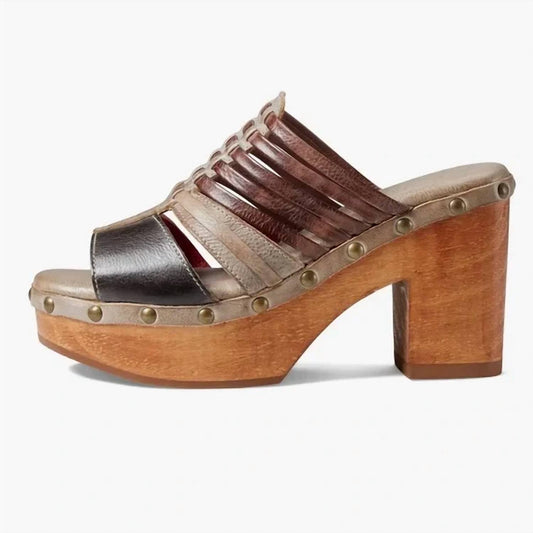 Bedstu - shantel - brown - clogs - mules