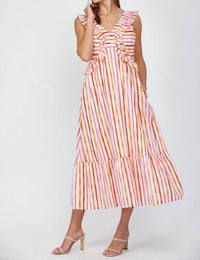 Fate - Sorbet Striped Maxi Dress