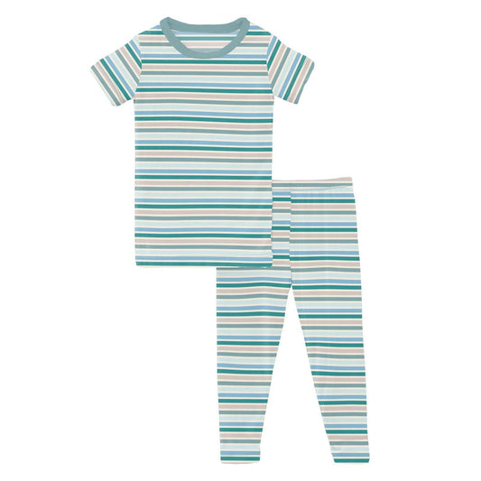 Kickee - Baby Girl's Short Sleeve Pajama Set