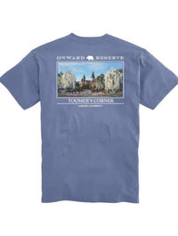 ONWARD RESERVE Men's Samford Hall Tee in blue - men's t-shirt