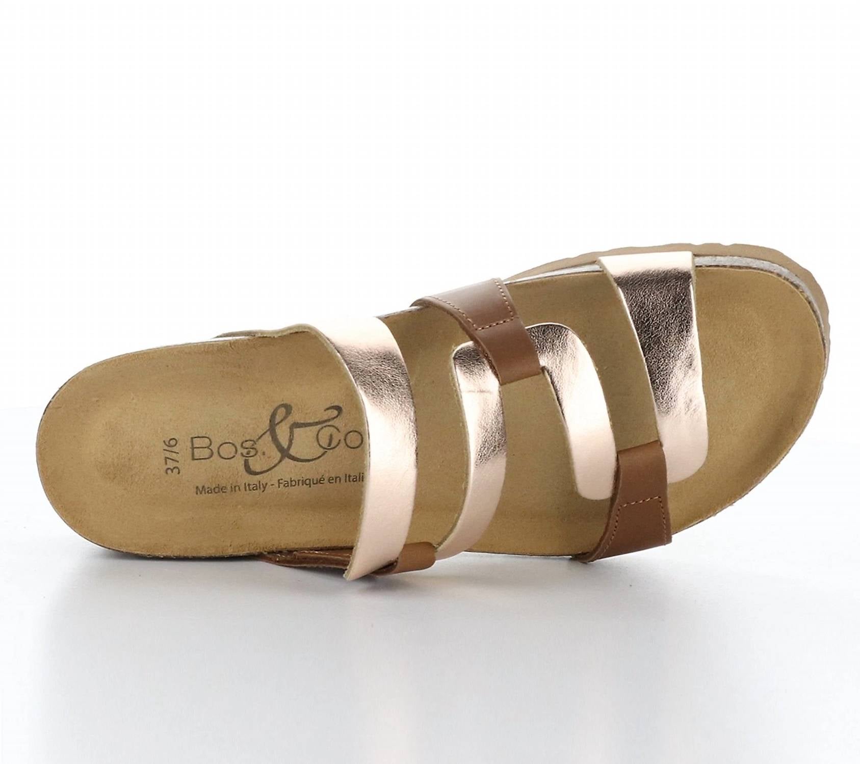 Bos. & Co. - Women's Luzzi Cork Sole Slip-on Sandals