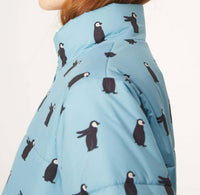 Compania Fantastica - Penguin Print Quilted Bomber Jacket
