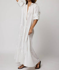 Stillwater - Tiered Shirt Maxi Dress