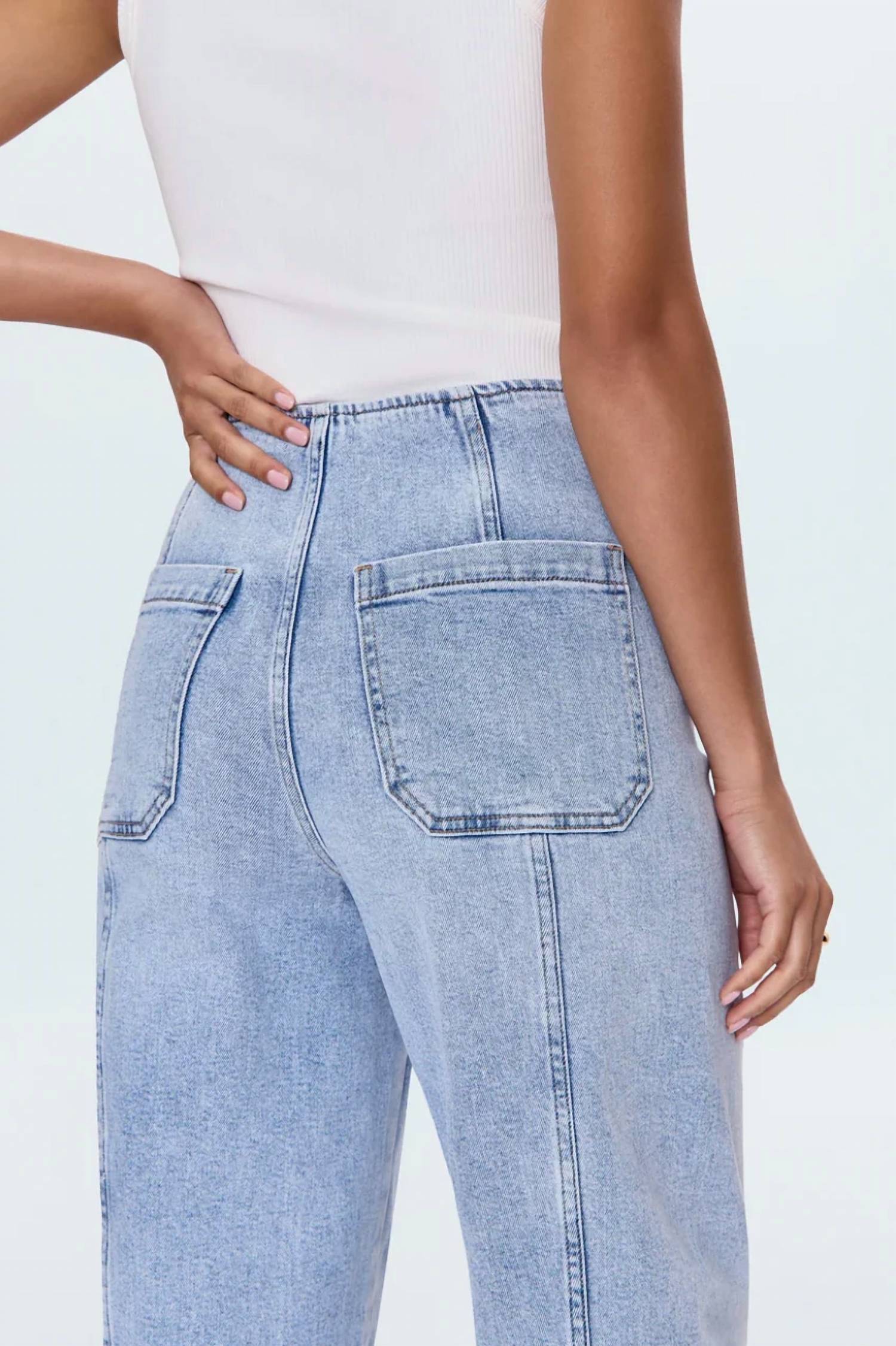 Pistola - BLAIR HIGH RISE SEAMED BARREL JEAN
