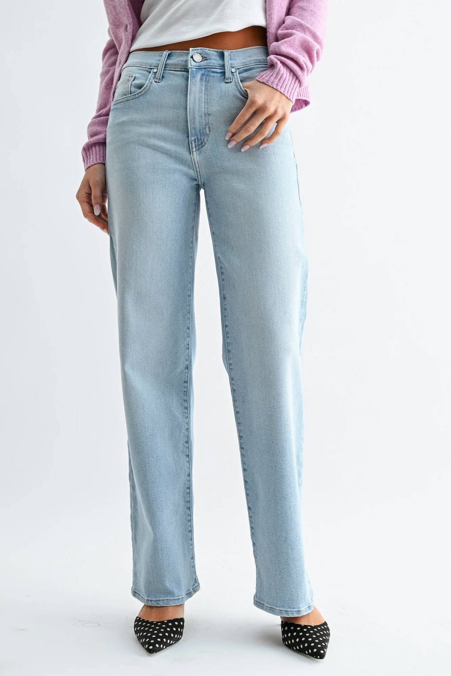 Just Black Denim - Loose Straight Leg Jean