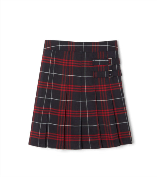 Kids Plaid Two-Tab Skort