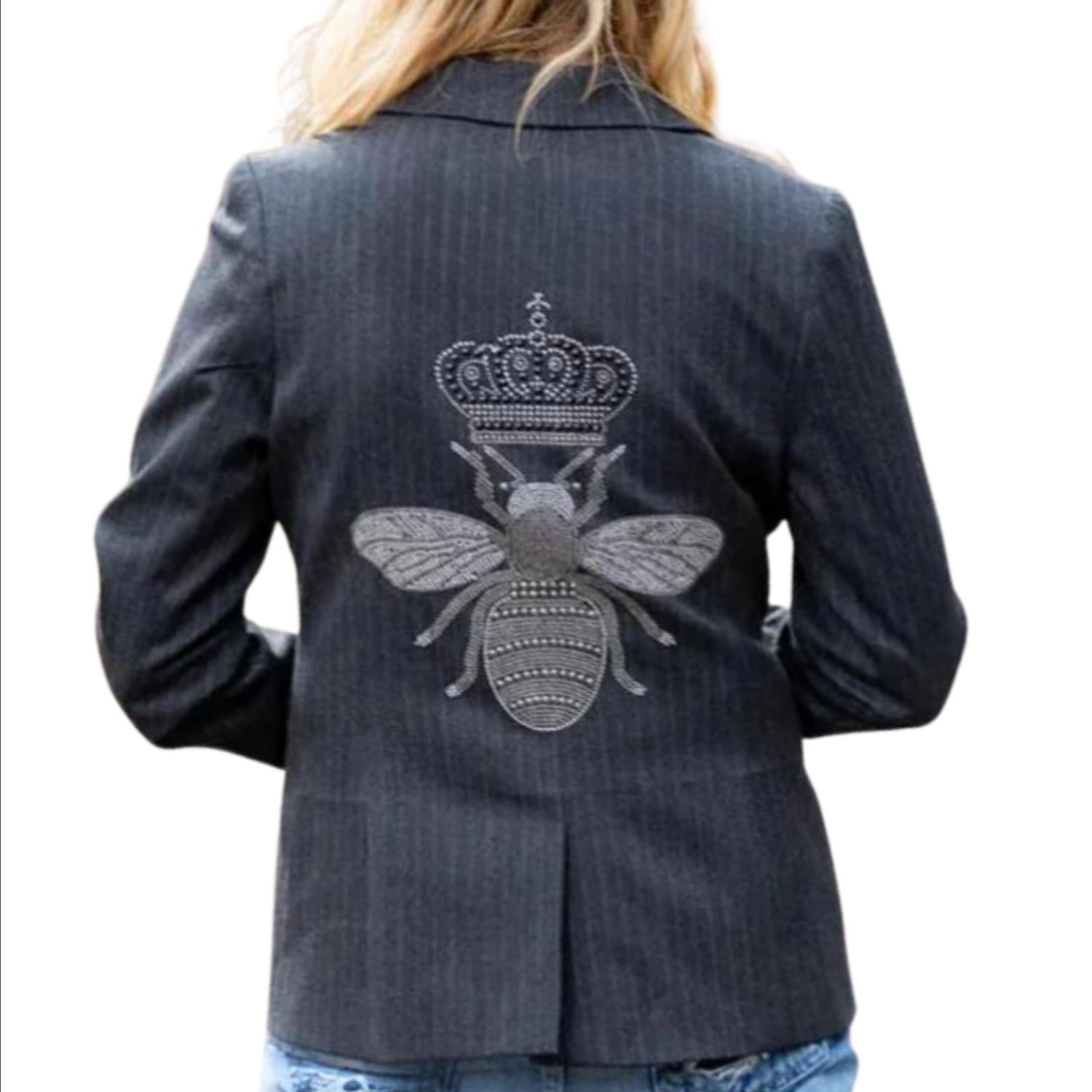 Hipchik - Bee Pinstripe Blazer