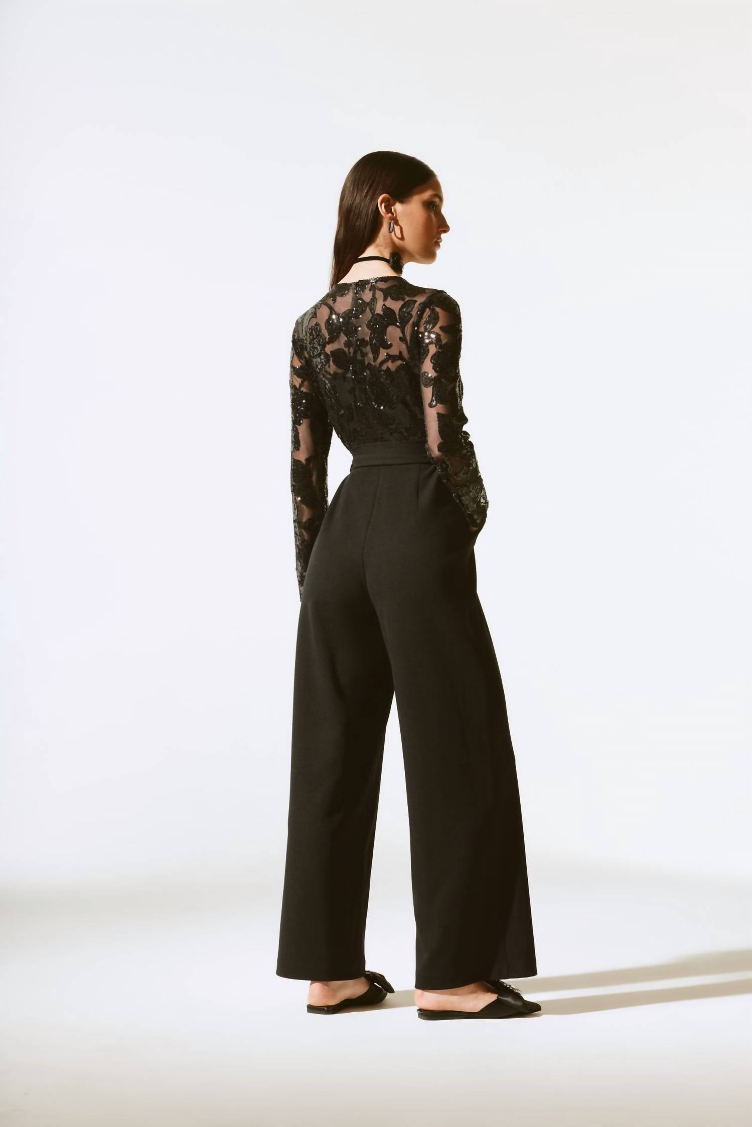 Joseph Ribkoff - Sequined Brocade Jumpsuit
