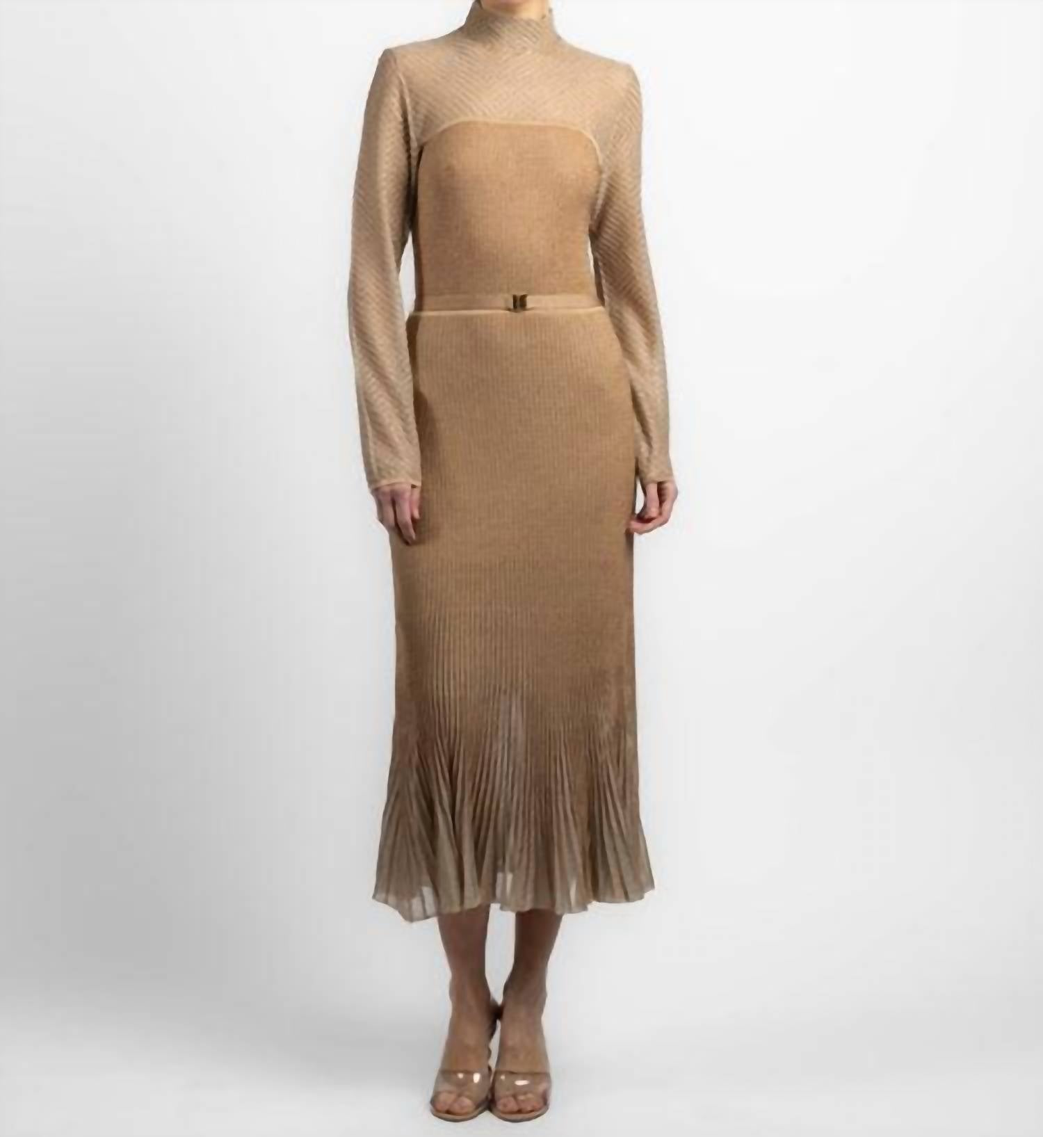 Zimmermann - Hypnotic Metallic Midi Dress