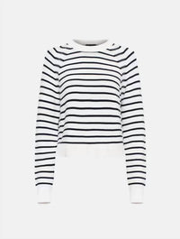 French Connection - Women's Lillie Mozart Stripe Crew Sweater